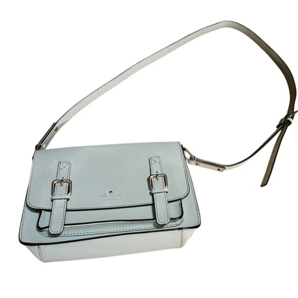 Kate Spade NY New York Scout Essex Crossbody Bag in Cy Blue Long Strap Leather